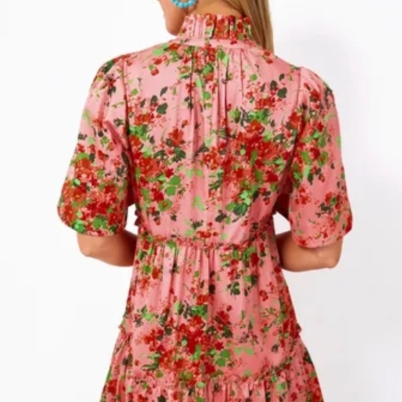 COPY - Tuckernuck Peony Meadows Crawford Dress M - Picture 2 of 6